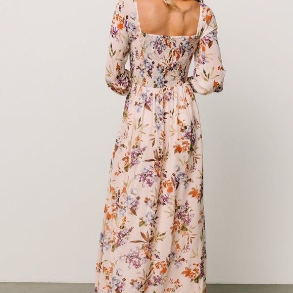 Baltic Born Giselle Maxi Dress | Blush Multi Floral Size LL - Picture 4 of 5